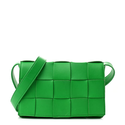 Bottega Veneta Lambskin Maxi Intrecciato Cassette Crossbody Bag Parakeet 1 of 10