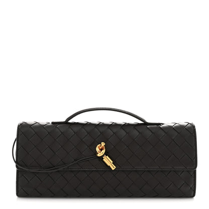 Bottega Veneta Nappa Intrecciato Long Andiamo Top Handle Clutch Fondant 1 of 10