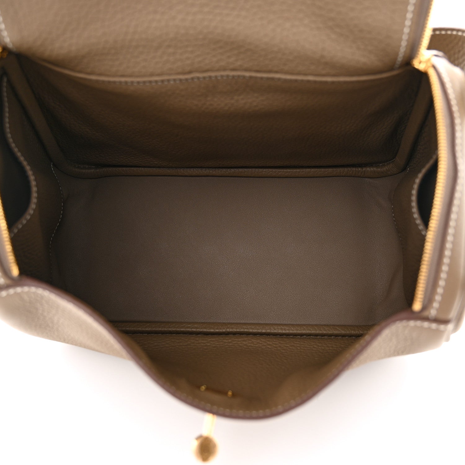 Hermes Taurillon Clemence Lindy 26 Etoupe 5 of 11