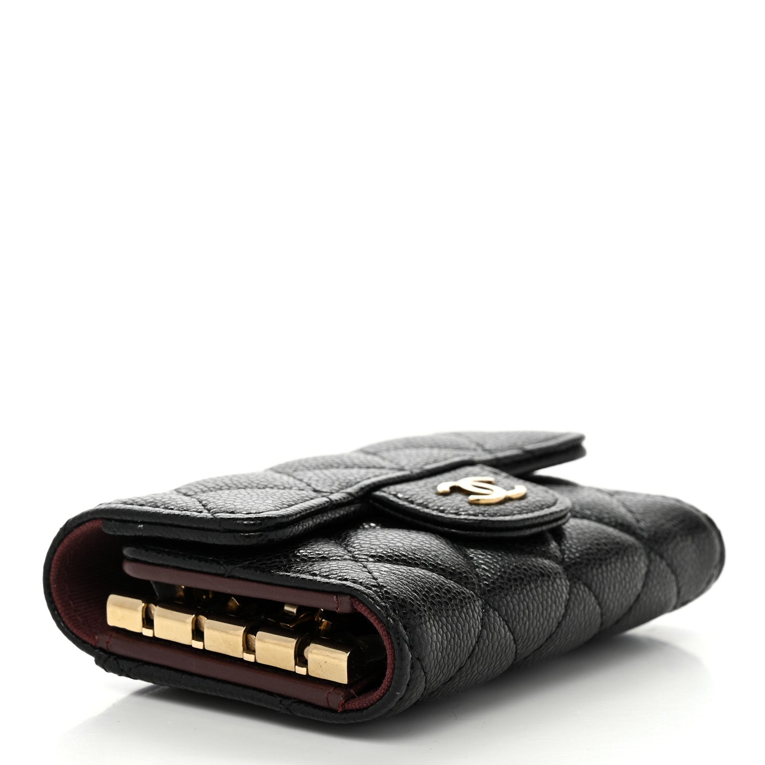 Chanel Caviar Quilted Classic 4 Key Holder Wallet Black 4 of 10