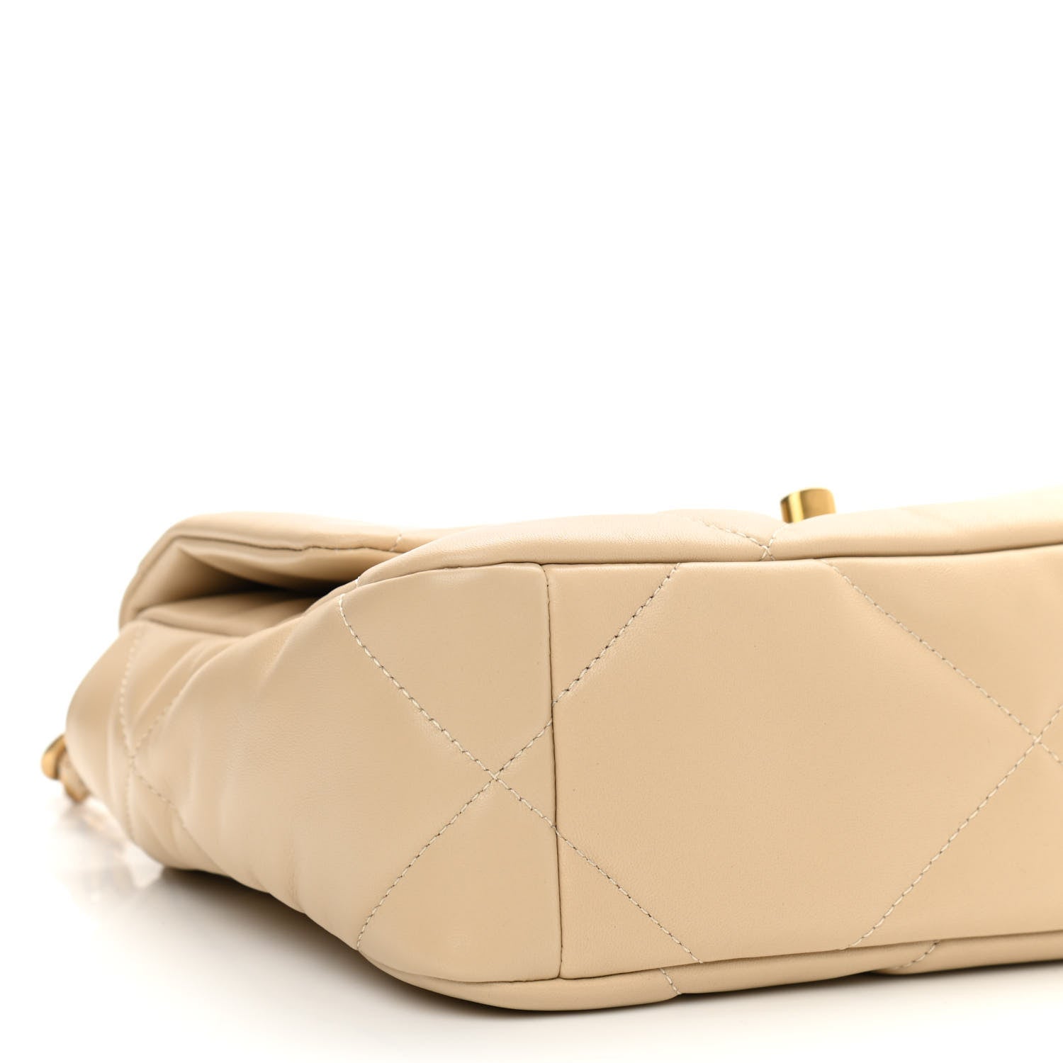 Chanel Lambskin Quilted Medium Chanel 19 Flap Beige 9 of 10