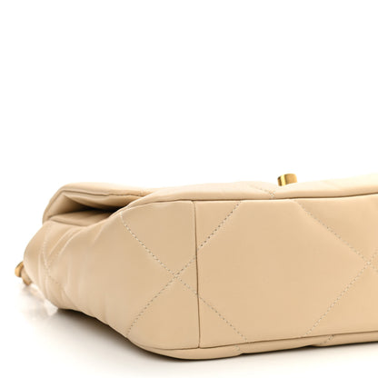 Chanel Lambskin Quilted Medium Chanel 19 Flap Beige 9 of 10