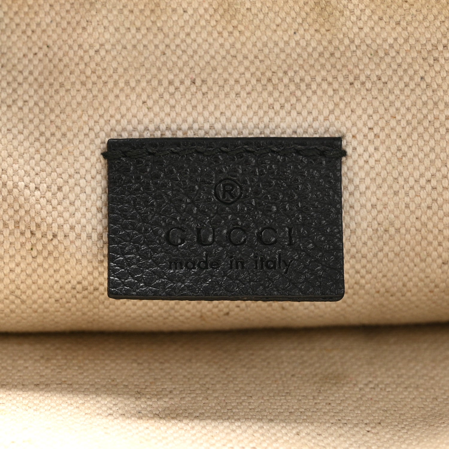 Gucci Pebbled Calfskin Logo Wristlet Black 6 of 10