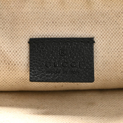 Gucci Pebbled Calfskin Logo Wristlet Black 6 of 10