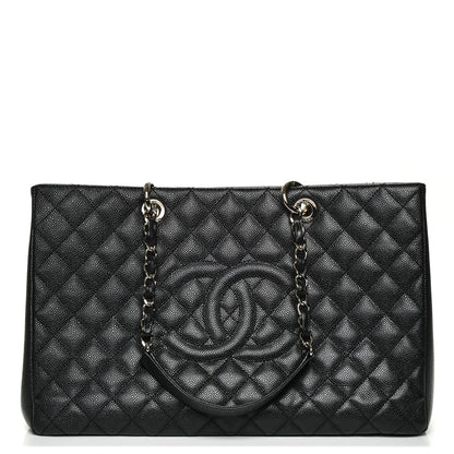 Chanel Caviar Quilted XL Grand Shopping Tote GST Black 1 of 8