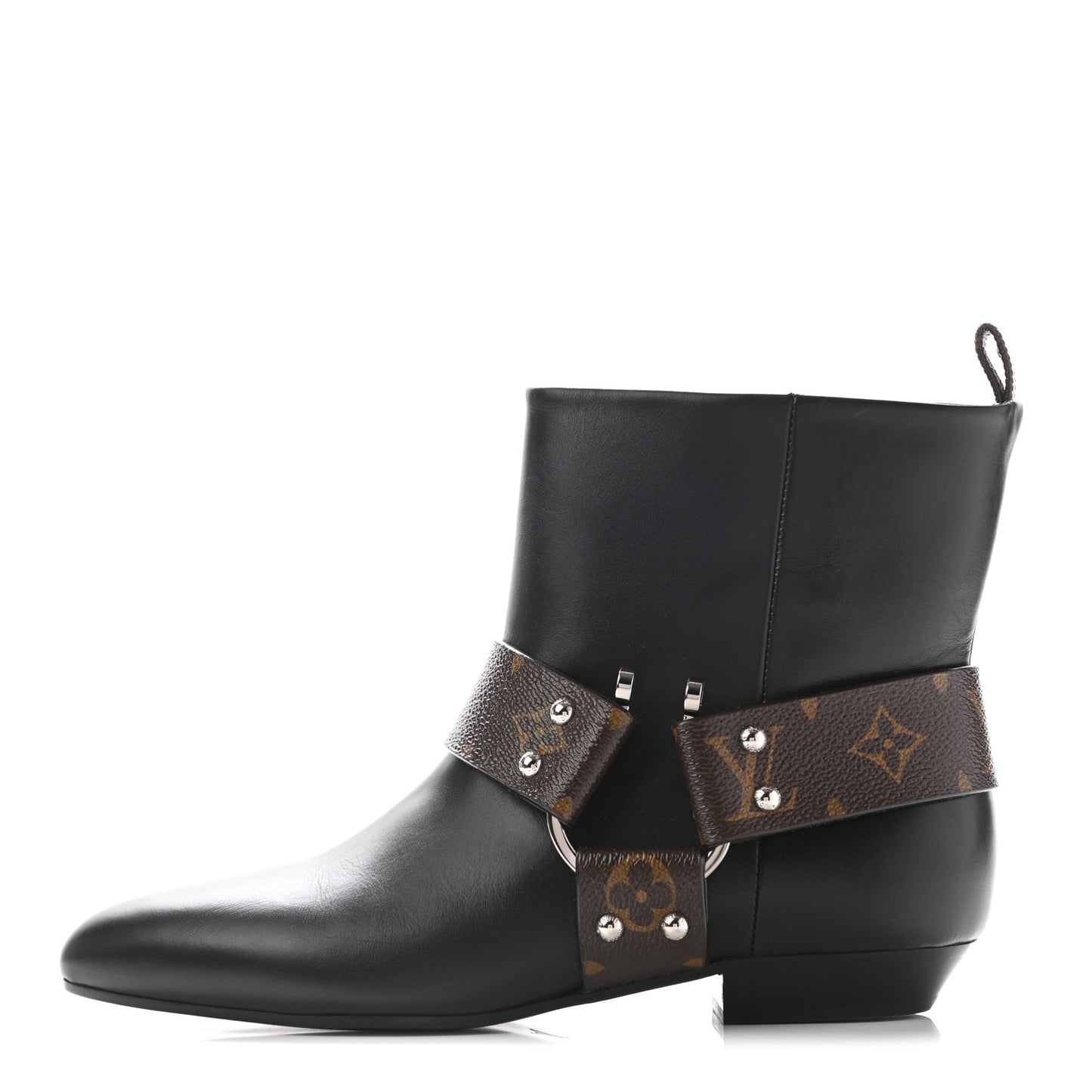 Calfskin Monogram Rhapsody Ankle Boots 39 Black