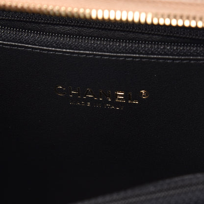 Chanel Caviar Quilted Medium CC Filigree Vanity Case Beige Black 7 of 11