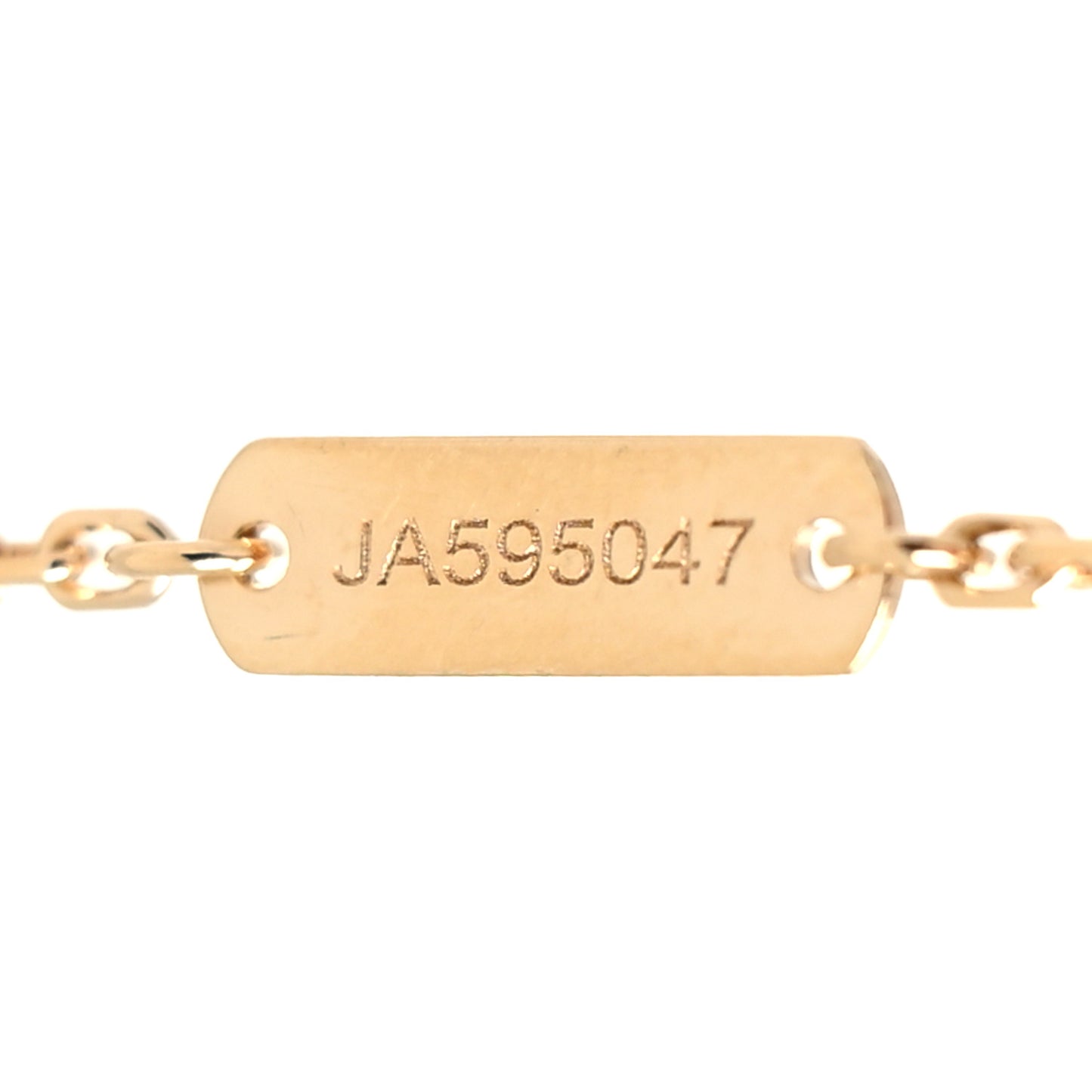 18K Yellow Gold Diamond Vintage Alhambra Pendant Necklace