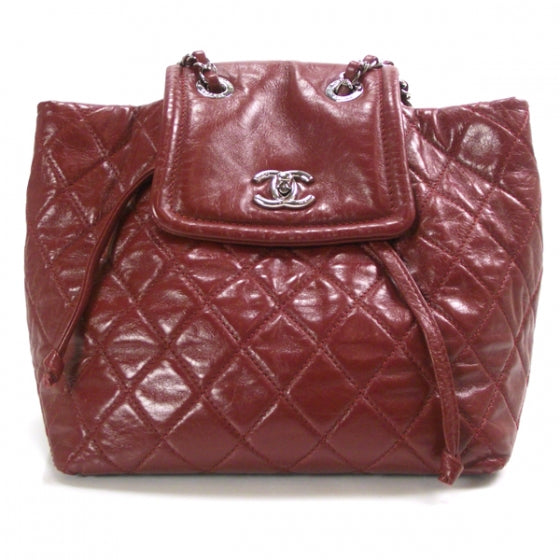 Chanel Lambskin Quilted Beijing Backpack Red 1 of 12