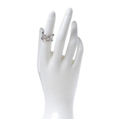 Gucci 18K White Gold Diamond 10mm Icon Twirl Band Ring 53 6.5 2 of 4