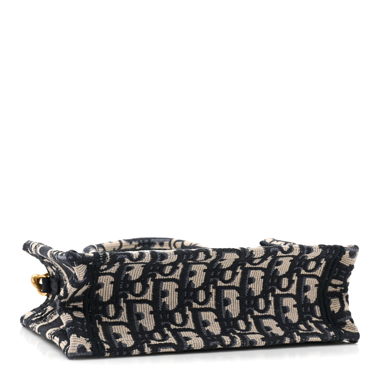 Oblique Mini Book Tote With Strap Blue Multicolor