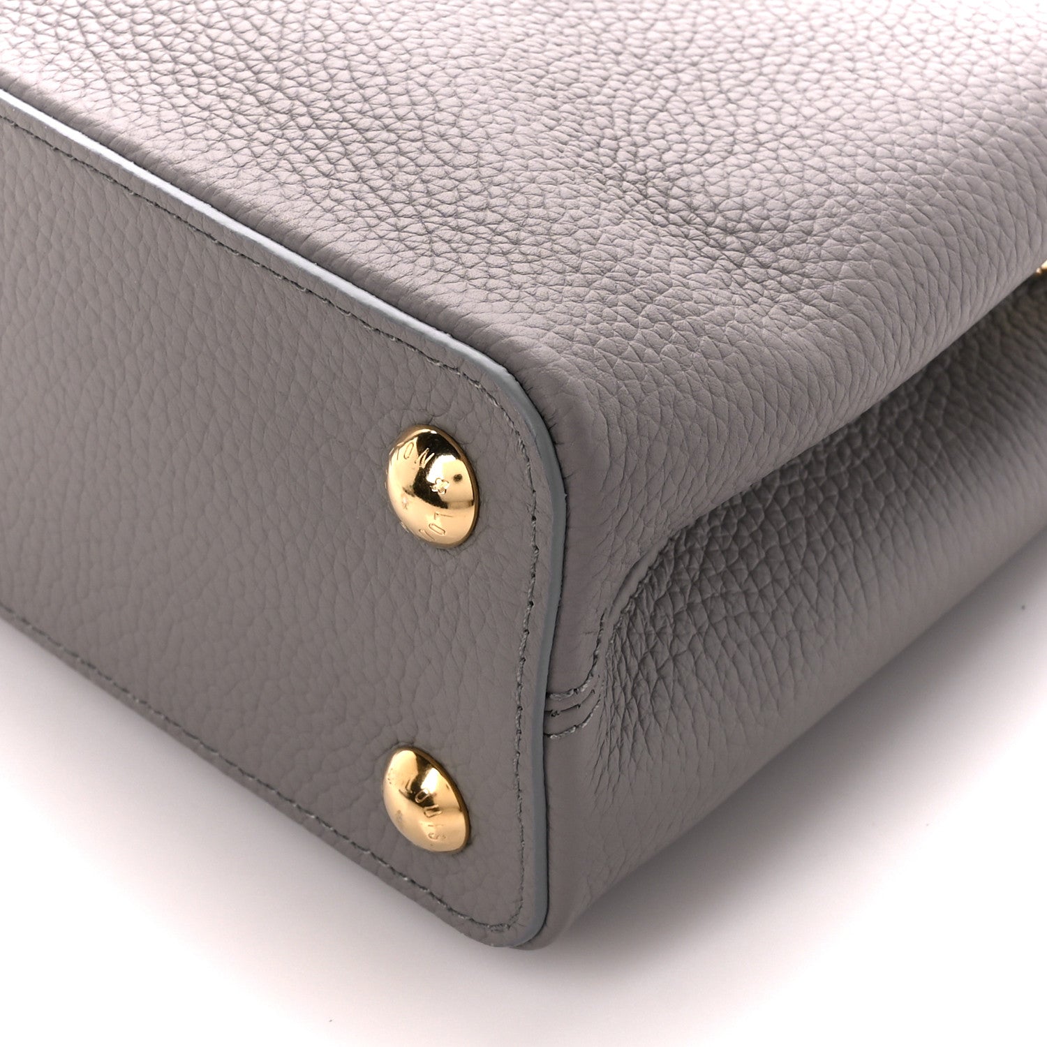 Louis Vuitton Taurillon Snakeskin Capucines BB Steeple Grey 9 of 9