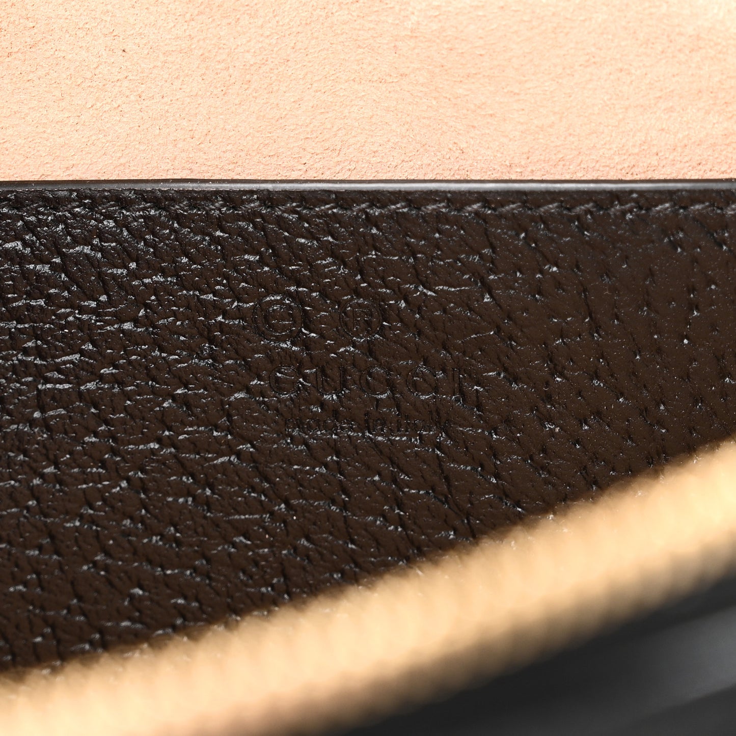 Textured Calfskin Web Small Ophidia Tote Bag Black