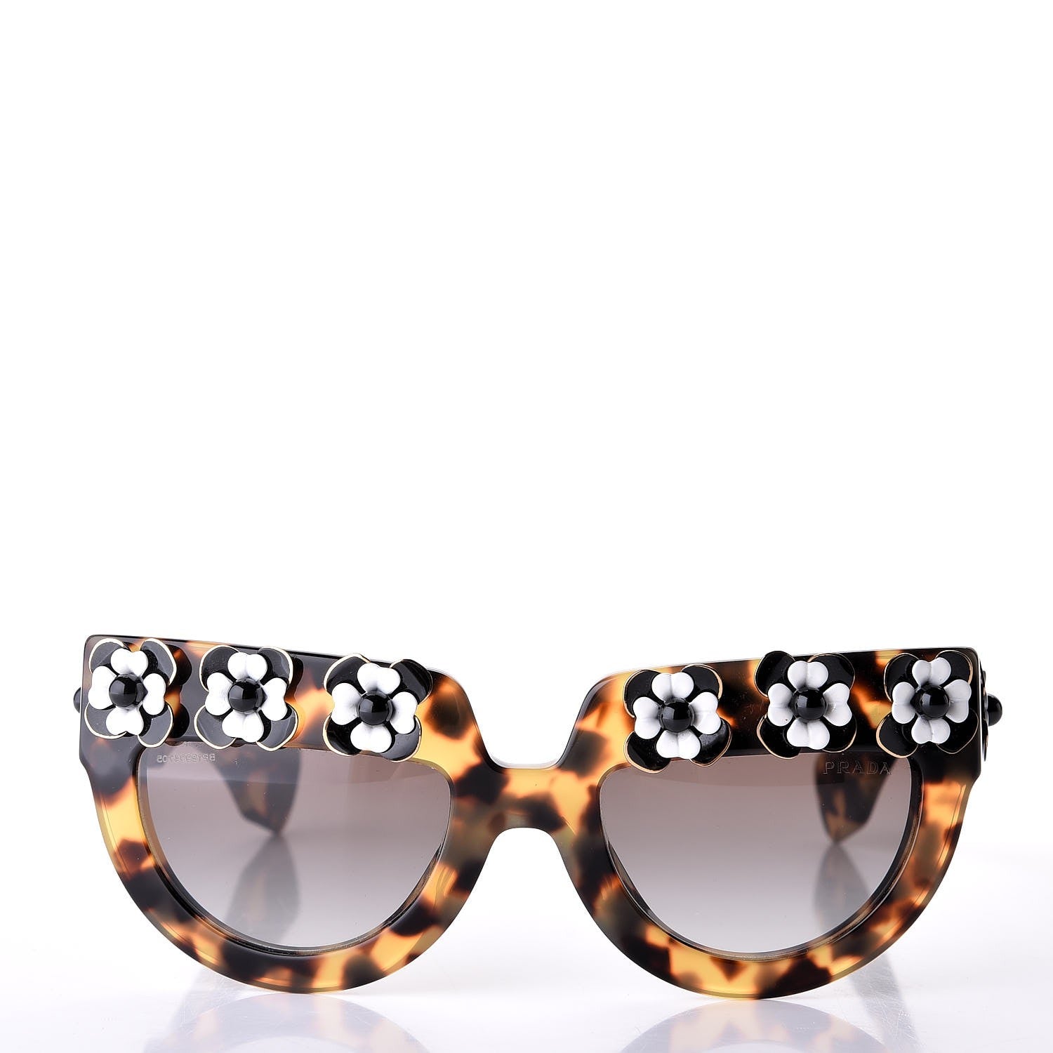 Prada Flower Poeme Sunglasses SPR26P Tortoise 2 of 8