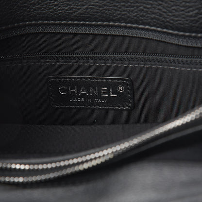 Chanel Grained Calfskin Quilted Large Casual Pocket Tote Black 5 of 9