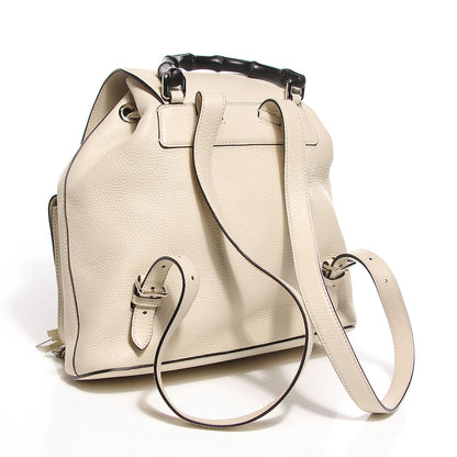Gucci Calfskin Bamboo Medium Backpack Off White 3 of 7