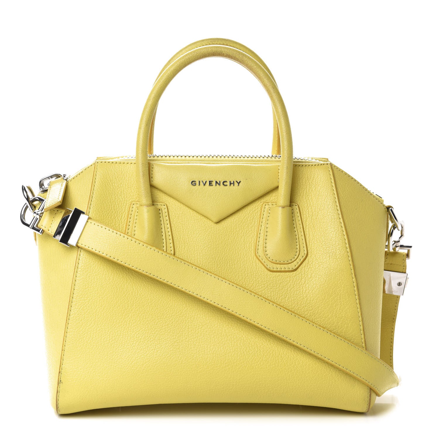 Givenchy Sugar Goatskin Small Antigona Yellow 1 of 17