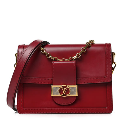 Louis Vuitton Smooth Calfskin Dauphine MM Cherry Berry 1 of 8
