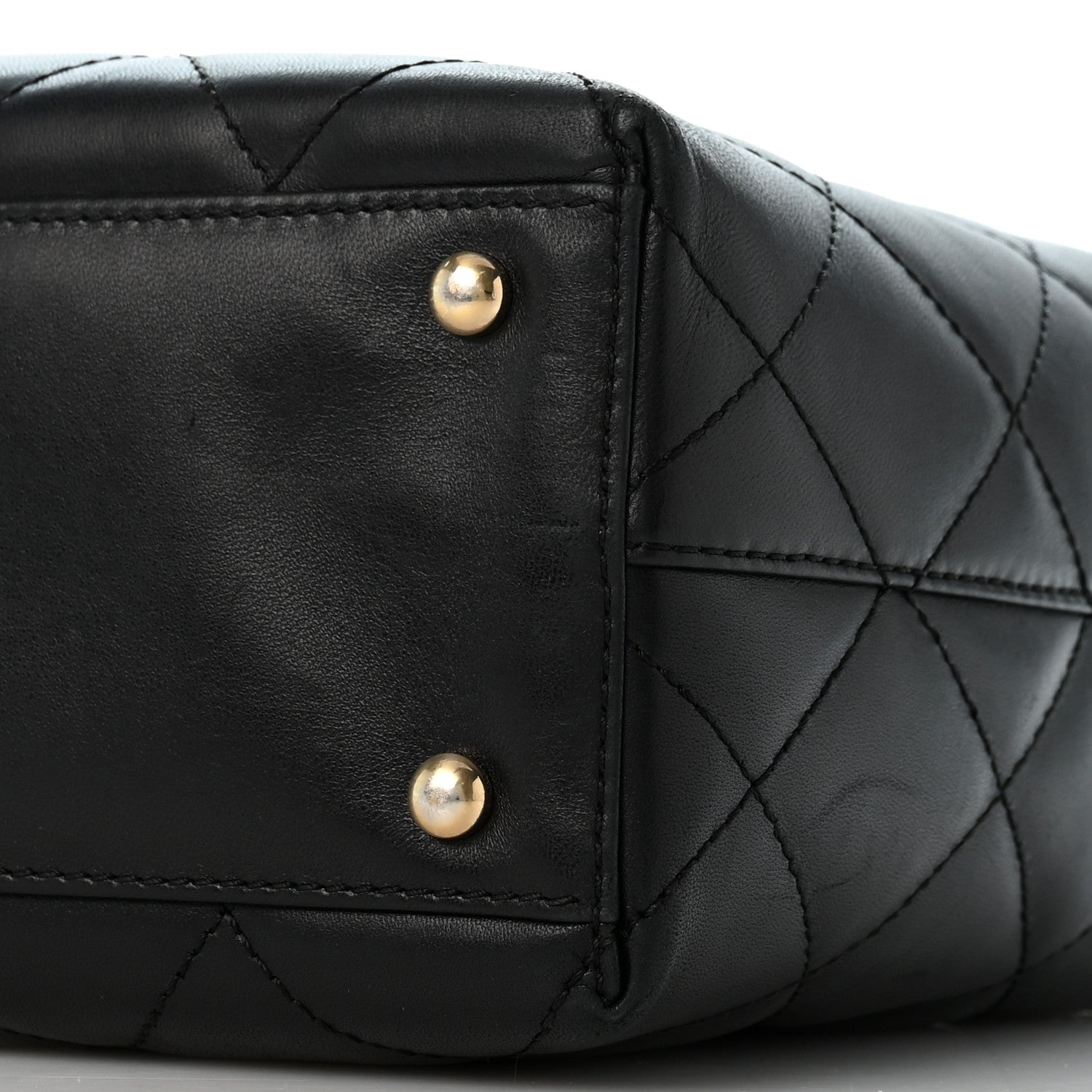 Chanel Lambskin Quilted Shoulder Bag Black Black 11 of 14