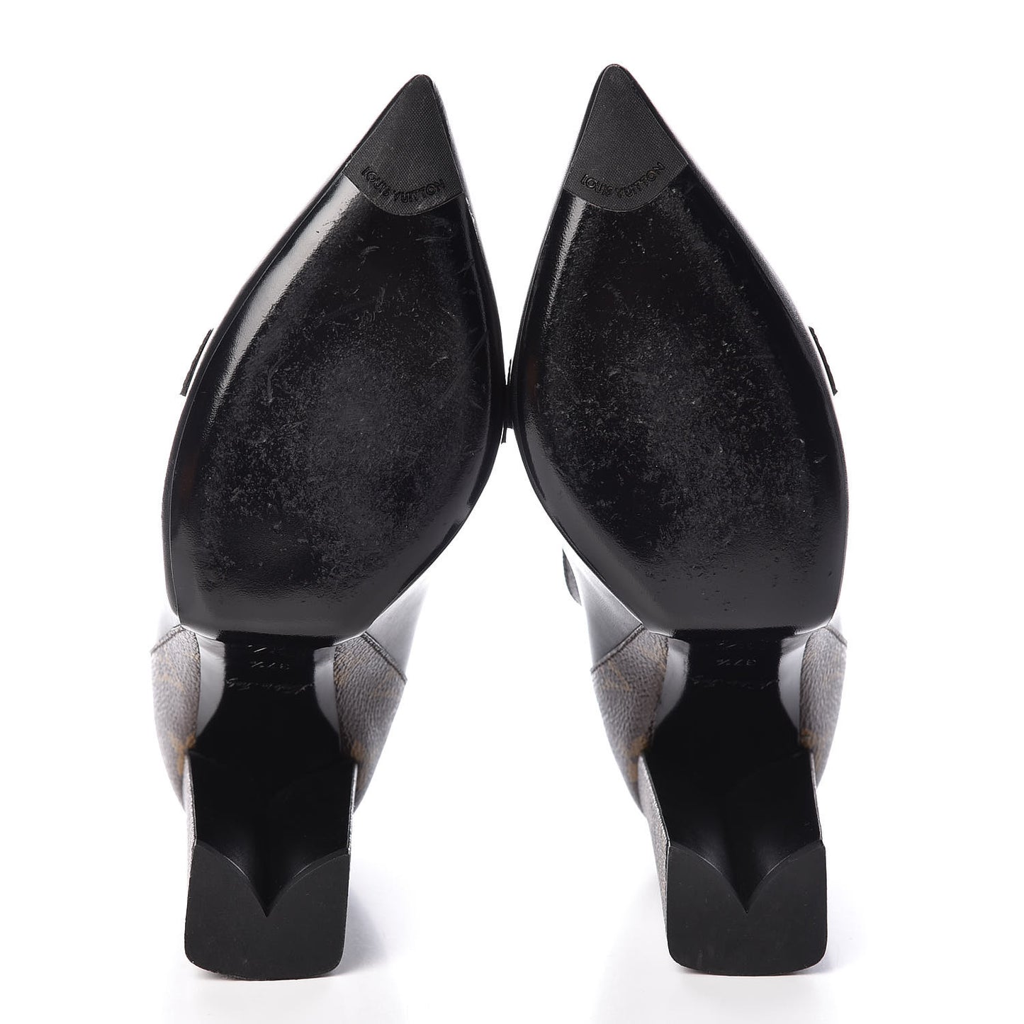 Calfskin Monogram Matchmake Cross Pumps 37.5 Black
