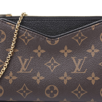 Louis Vuitton Monogram Pallas Clutch Black 10 of 10