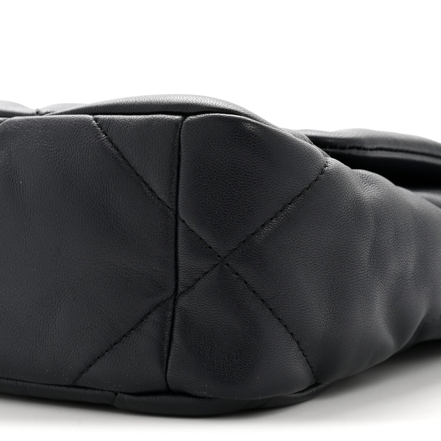 Chanel Goatskin Quilted Medium Chanel 19 Flap Navy Blue 10 of 15