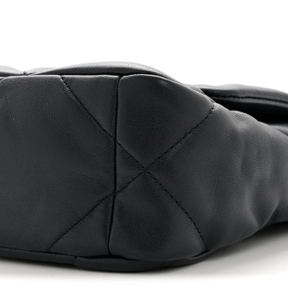 Chanel Goatskin Quilted Medium Chanel 19 Flap Navy Blue 10 of 15