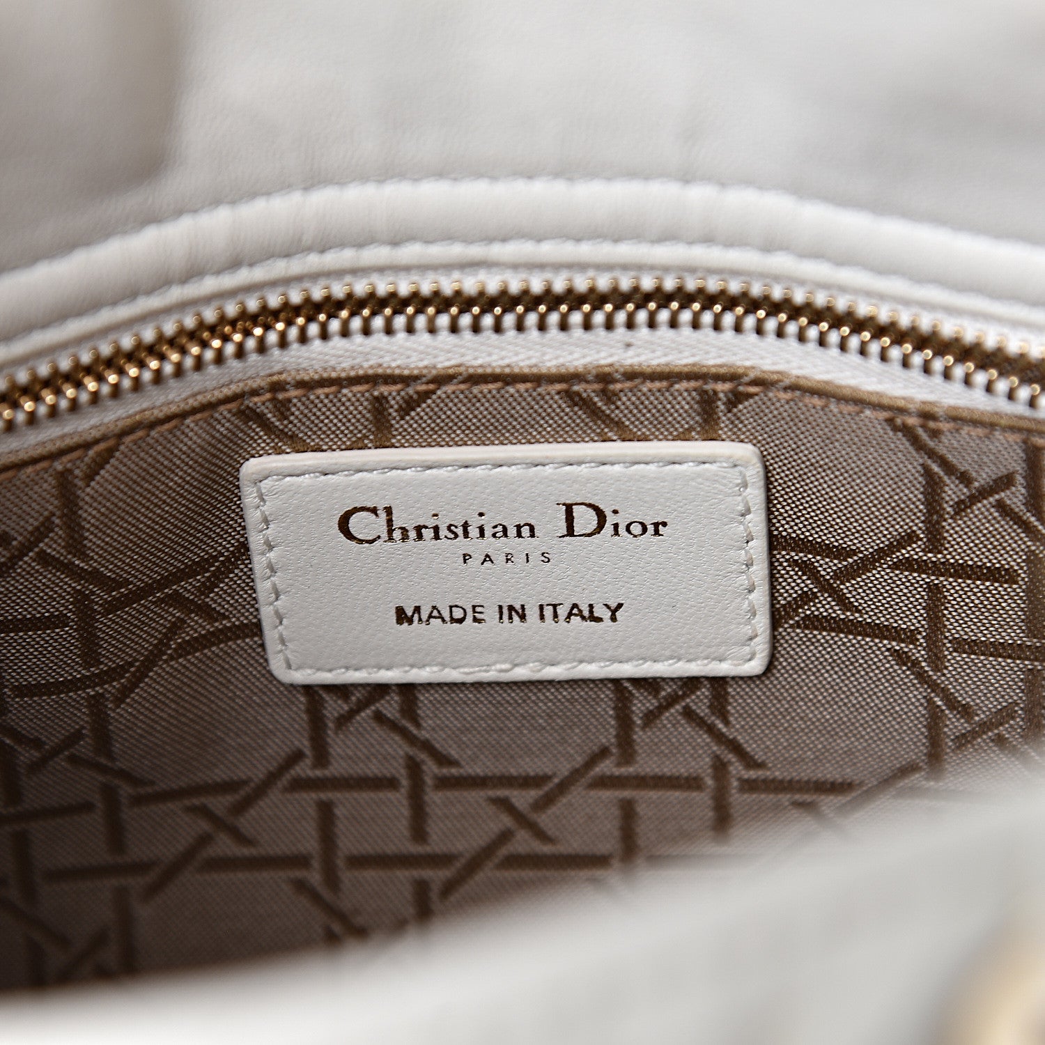 Christian Dior Lambskin Cannage Small My Lady Dior White 8 of 11