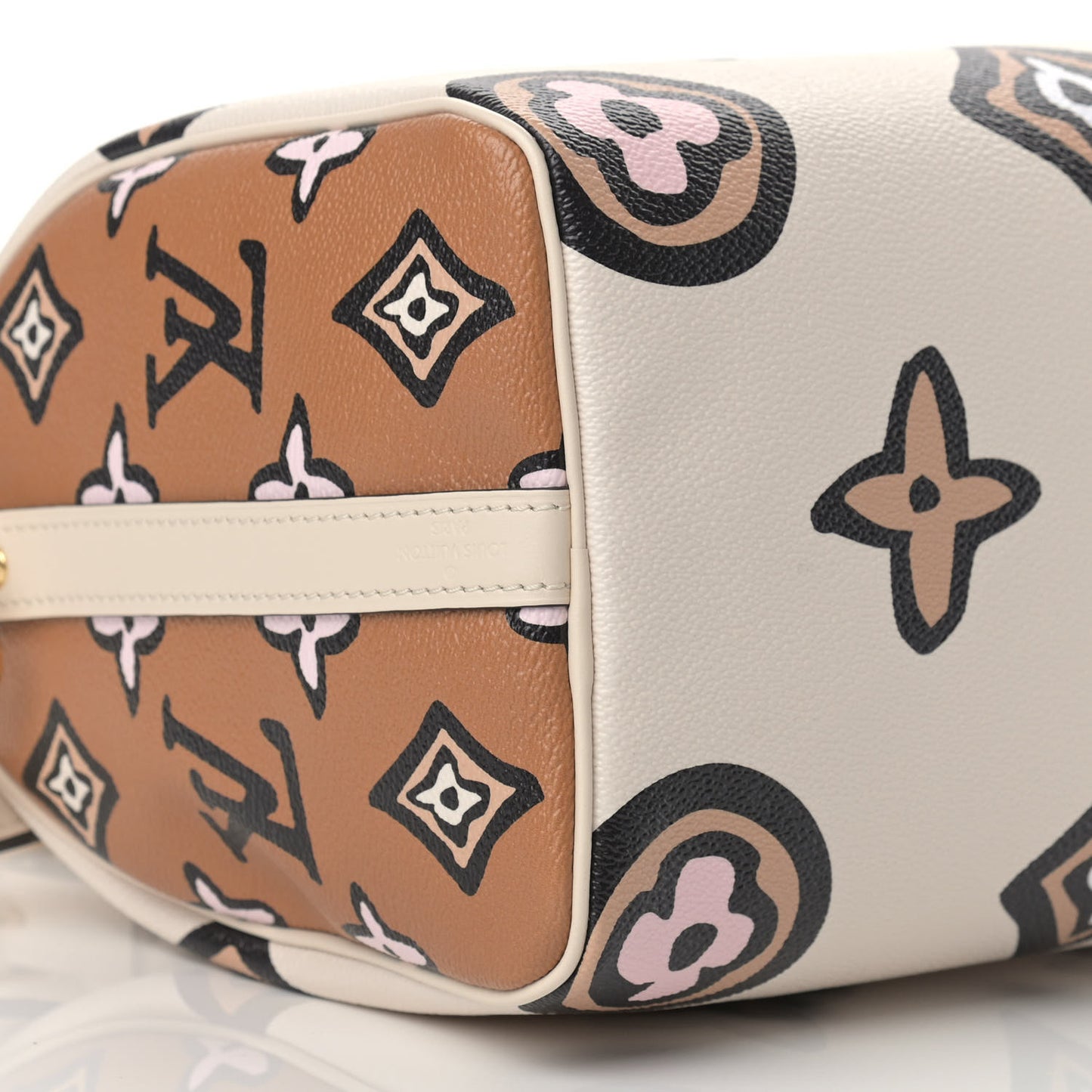 Monogram Giant Wild At Heart Speedy Bandouliere 25 Creme