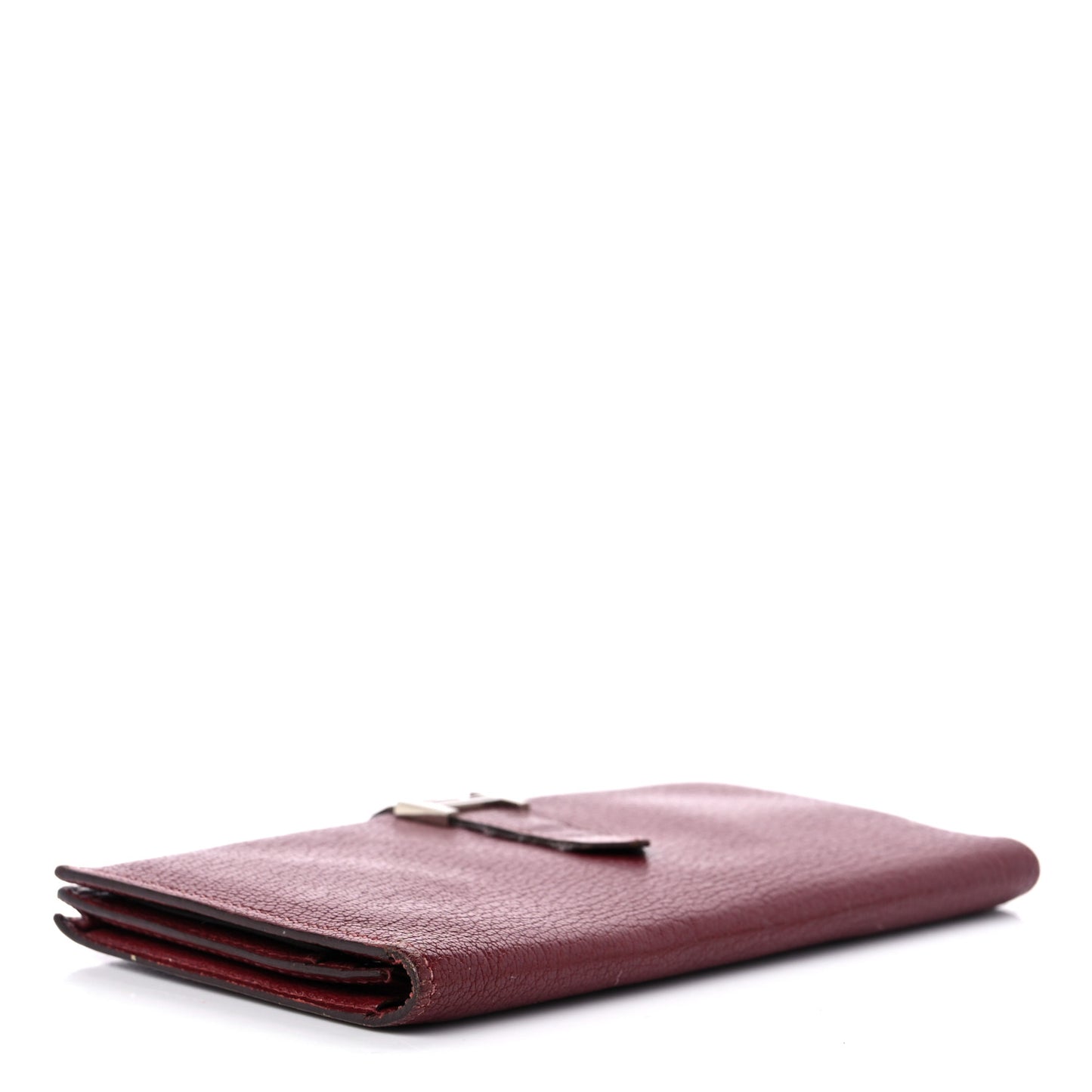 Chèvre Mysore Bearn Gusset Wallet Rouge H