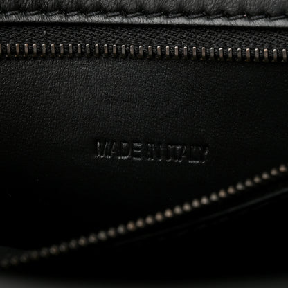 Balenciaga Shiny Calfskin Monochrome Crocodile Embossed Small Hourglass Top Handle Bag Black 7 of 11