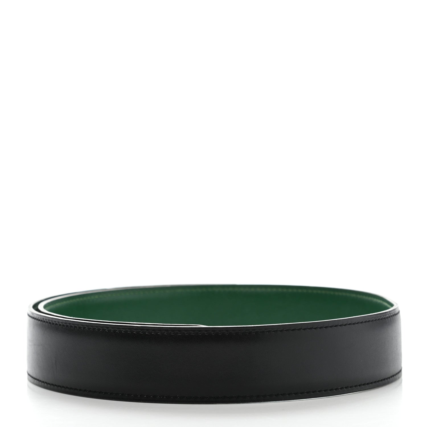 Hermes Box 32mm Belt Strap 68 Black Vert Clair 2 of 9