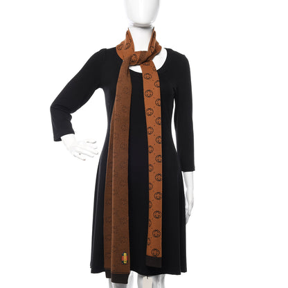 Gucci X DAPPER DAN Wool GG Micro Monogram Scarf Brown 2 of 4