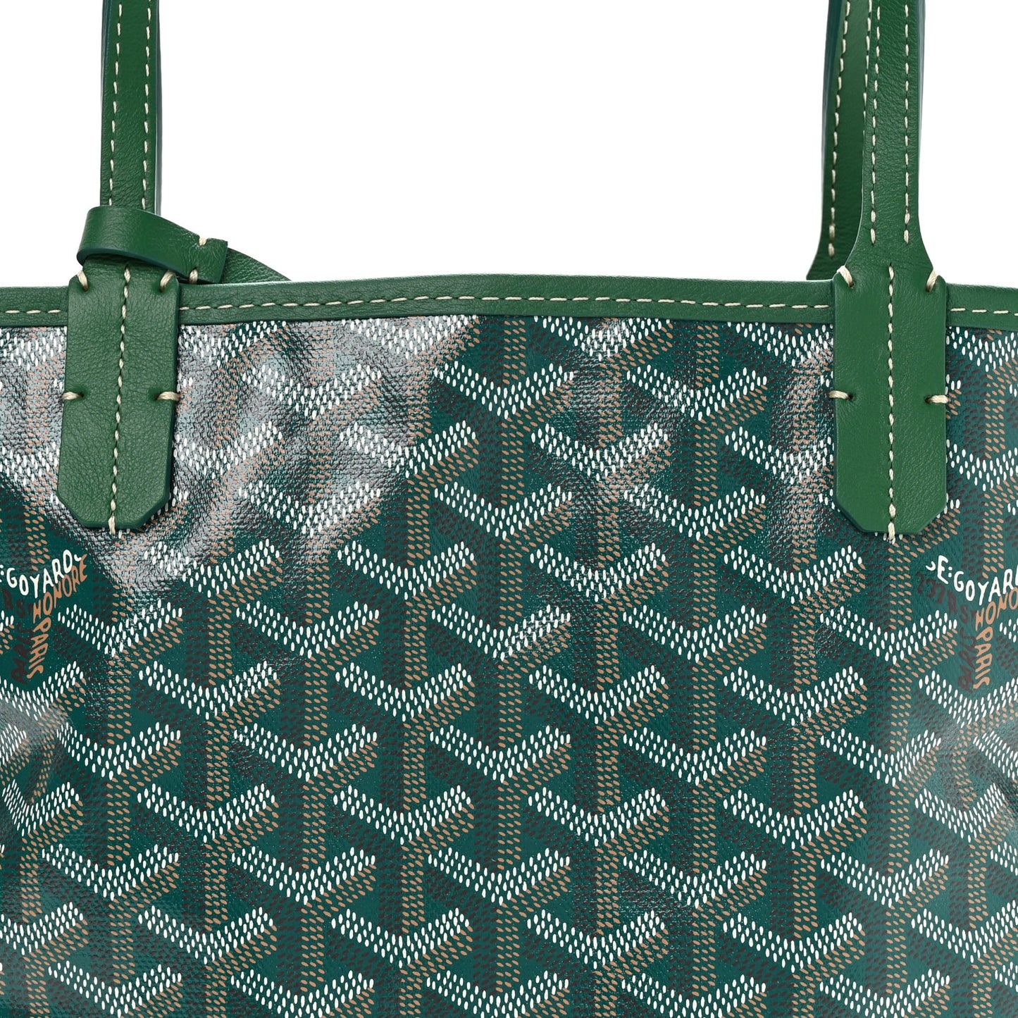Goyardine Reversible Mini Anjou Green