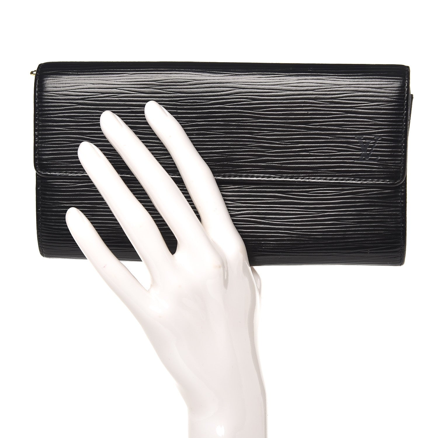 Louis Vuitton Epi Sarah Wallet Black 2 of 9
