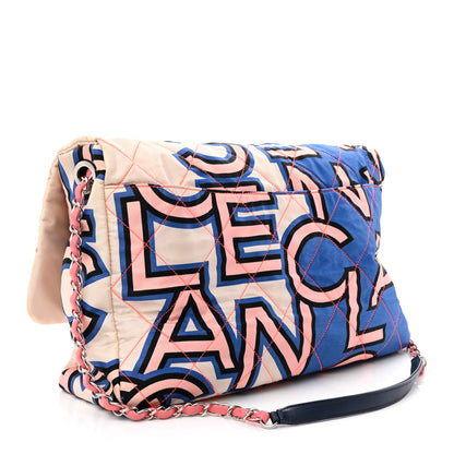 Chanel Nylon Printed Maxi Flap Multicolor 3 of 10