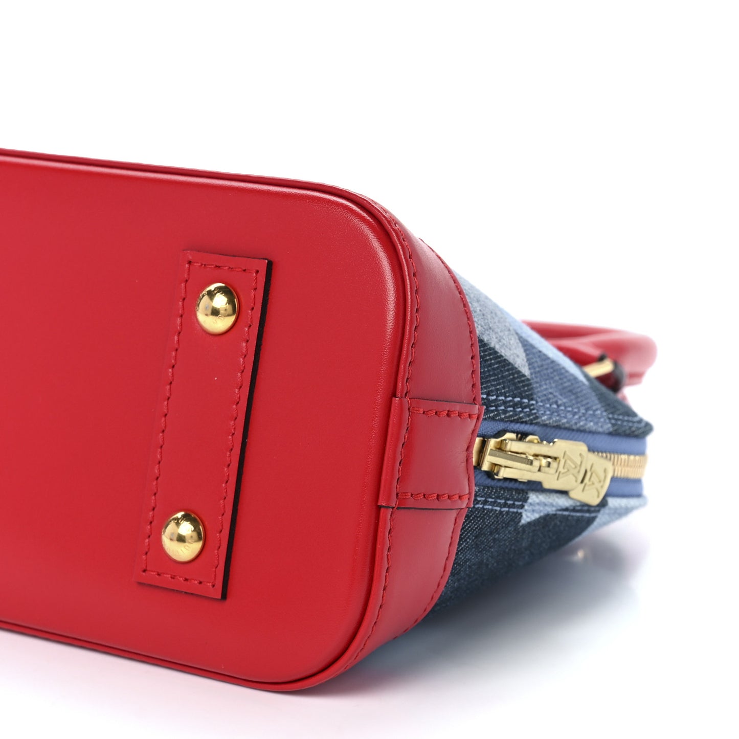 Denim Damier Monogram Patchwork Alma BB