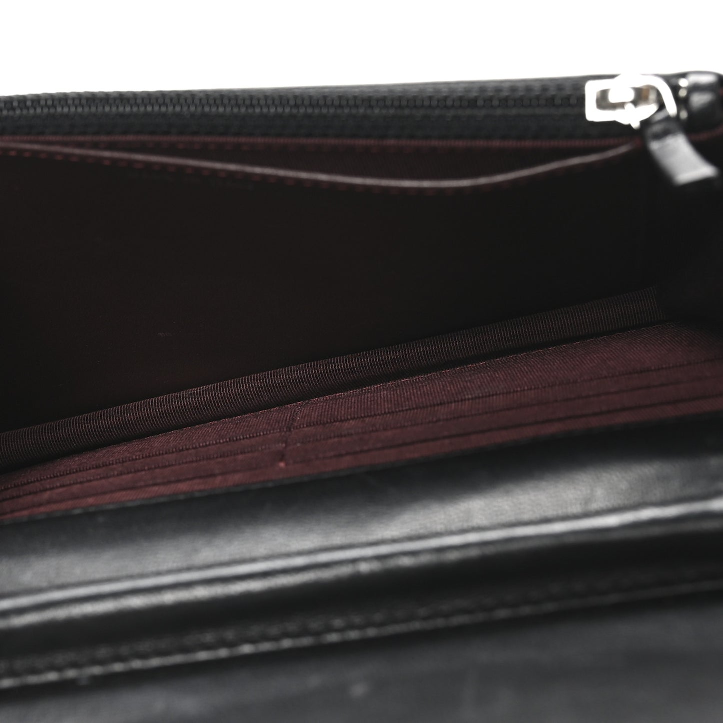 Lambskin Quilted Wallet On Chain WOC Black