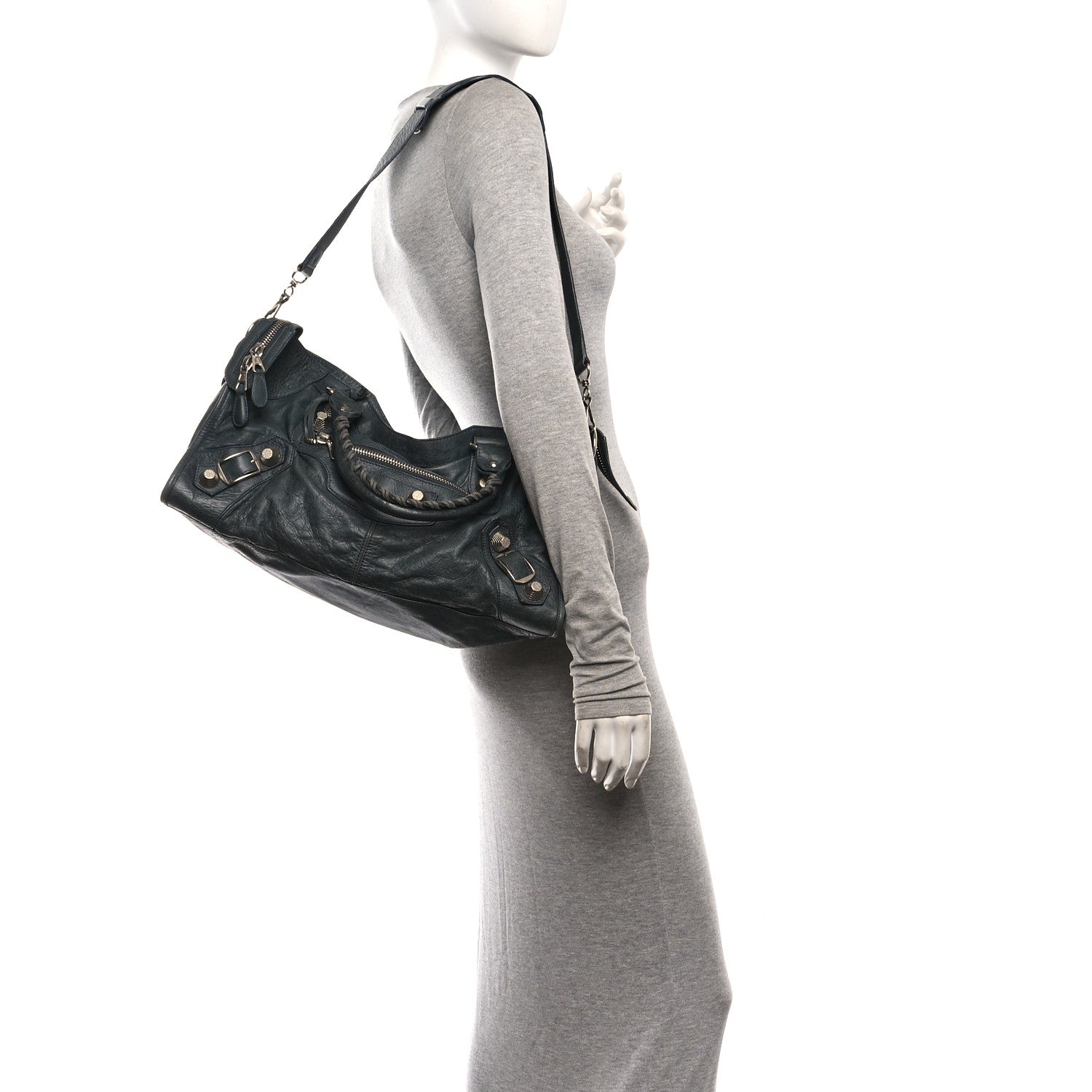Balenciaga Agneau Giant 21 Silver Hardware Part Time Anthracite 2 of 11