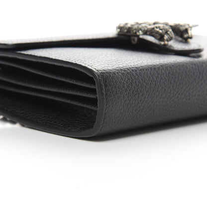 Gucci Calfskin Mini Dionysus Chain Wallet Black 9 of 10