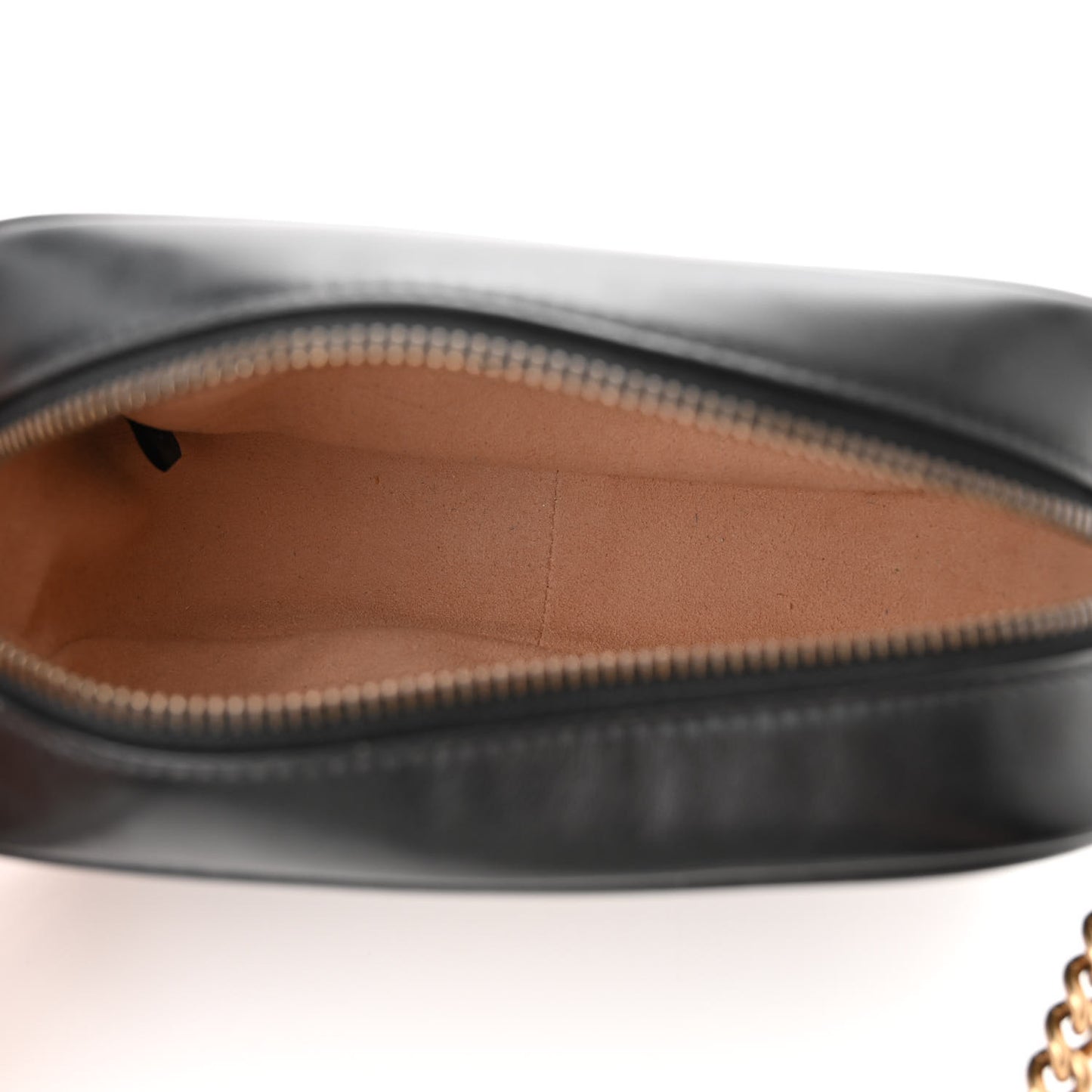 Calfskin Matelasse Mini GG Marmont Chain Shoulder Bag Black