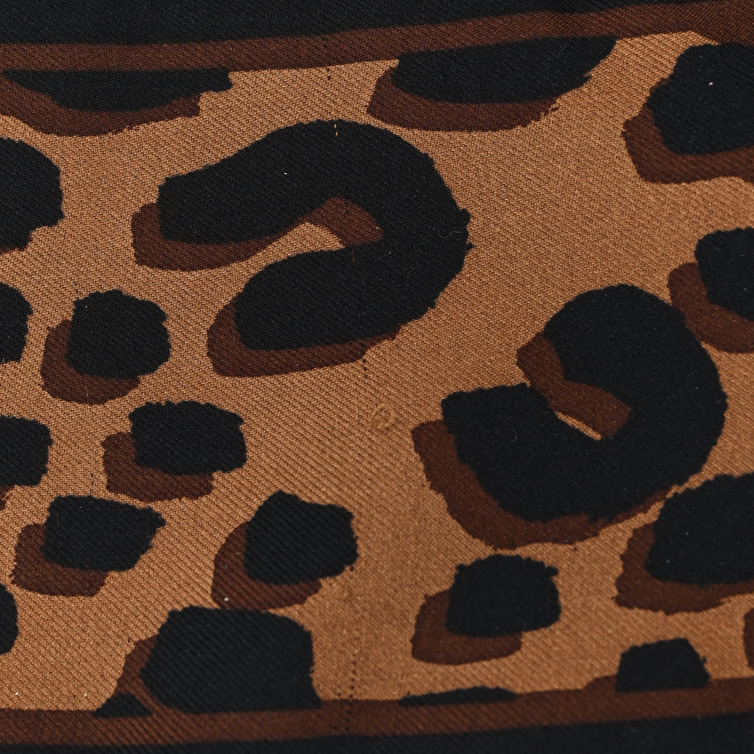 Louis Vuitton Silk Leopard Bandeau Scarf Marron 4 of 4