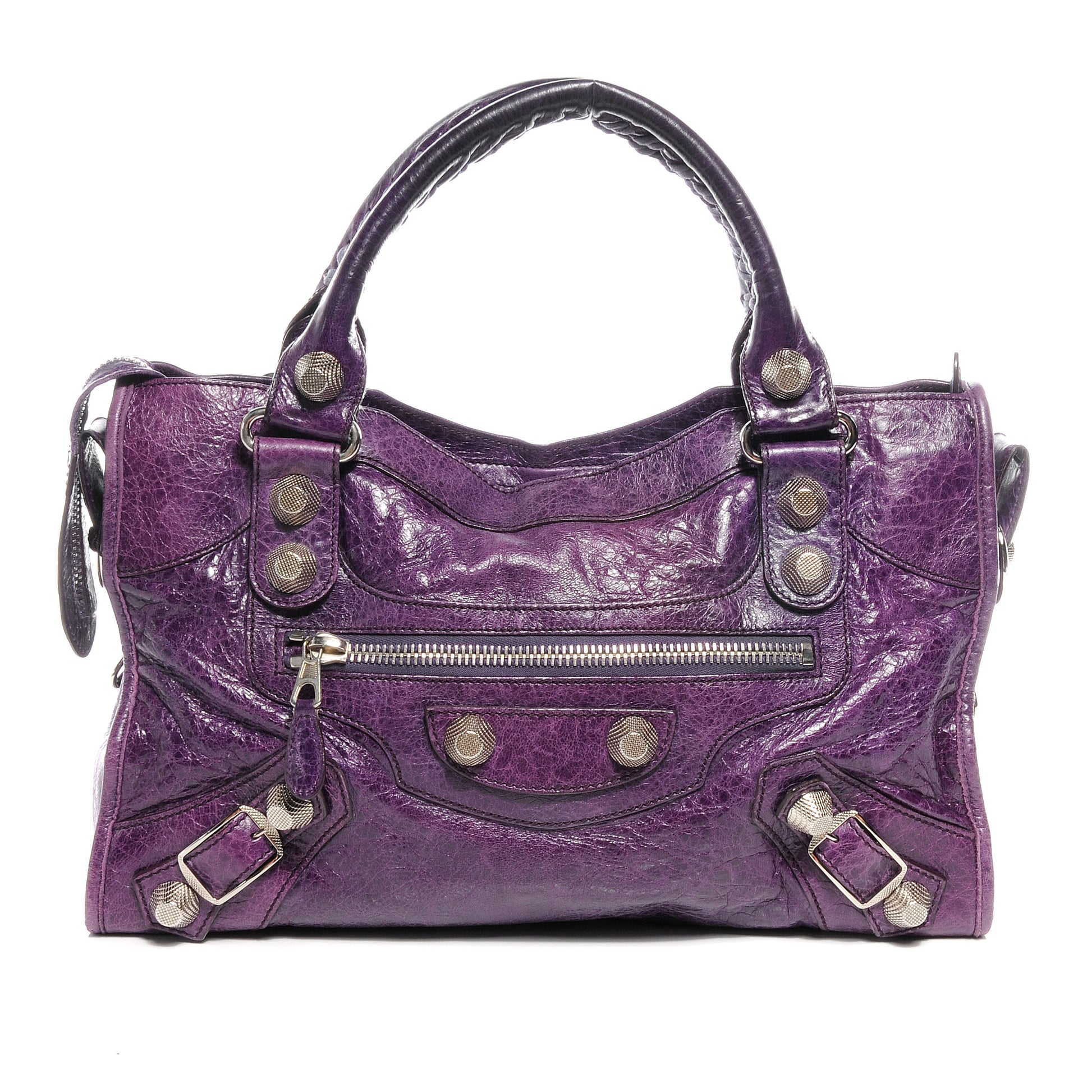 Balenciaga Agneau Giant 21 Silver Hardware City Raisin Purple 1 of 7