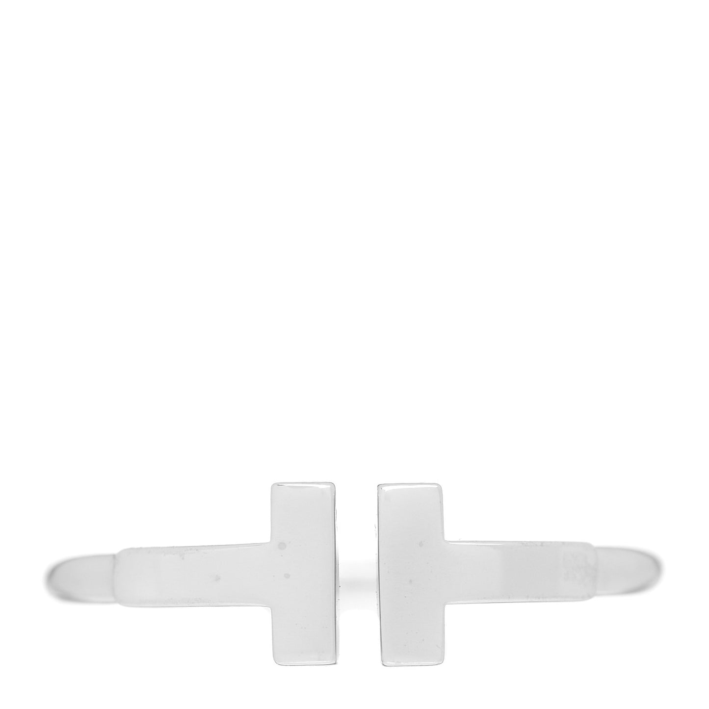 18K White Gold T Wire Ring 52 6