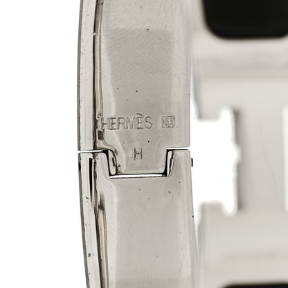Hermes Enamel Narrow Clic Clac H Bracelet PM Black 4 of 4