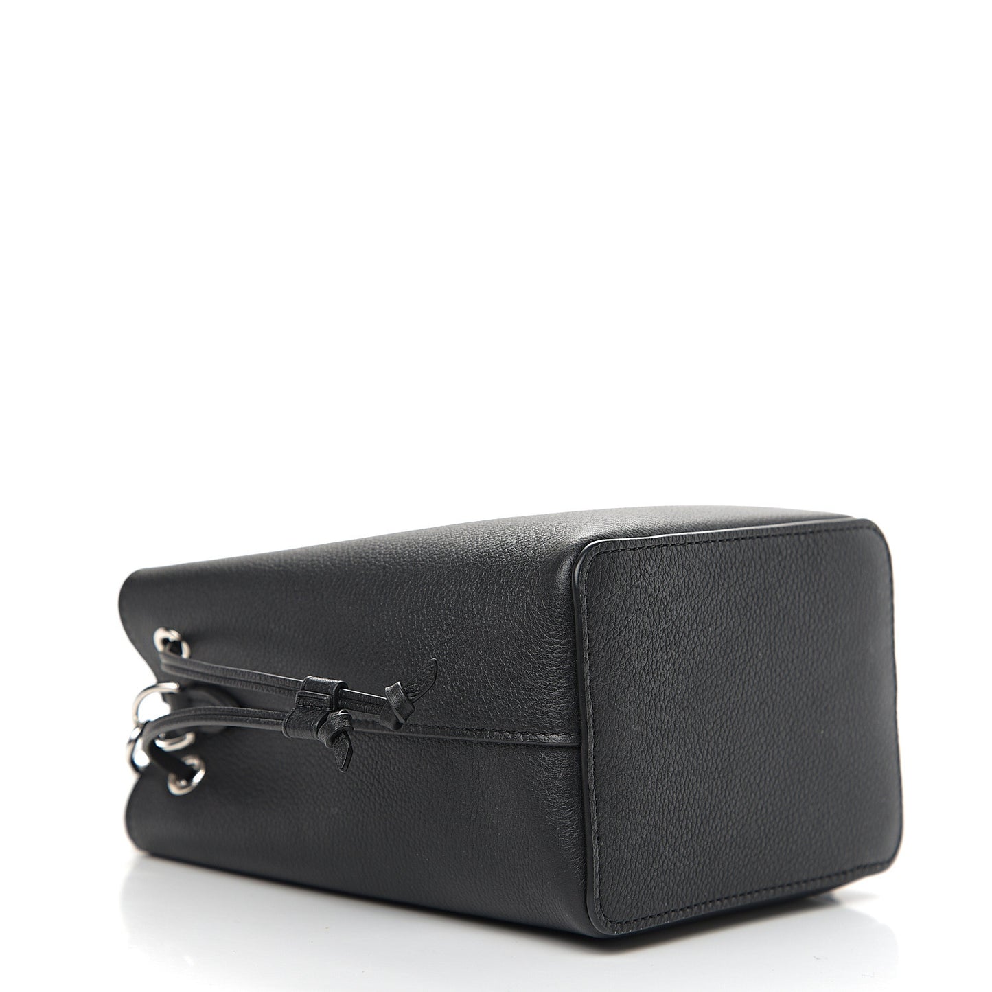 Calfskin Nano Lockme Bucket Black