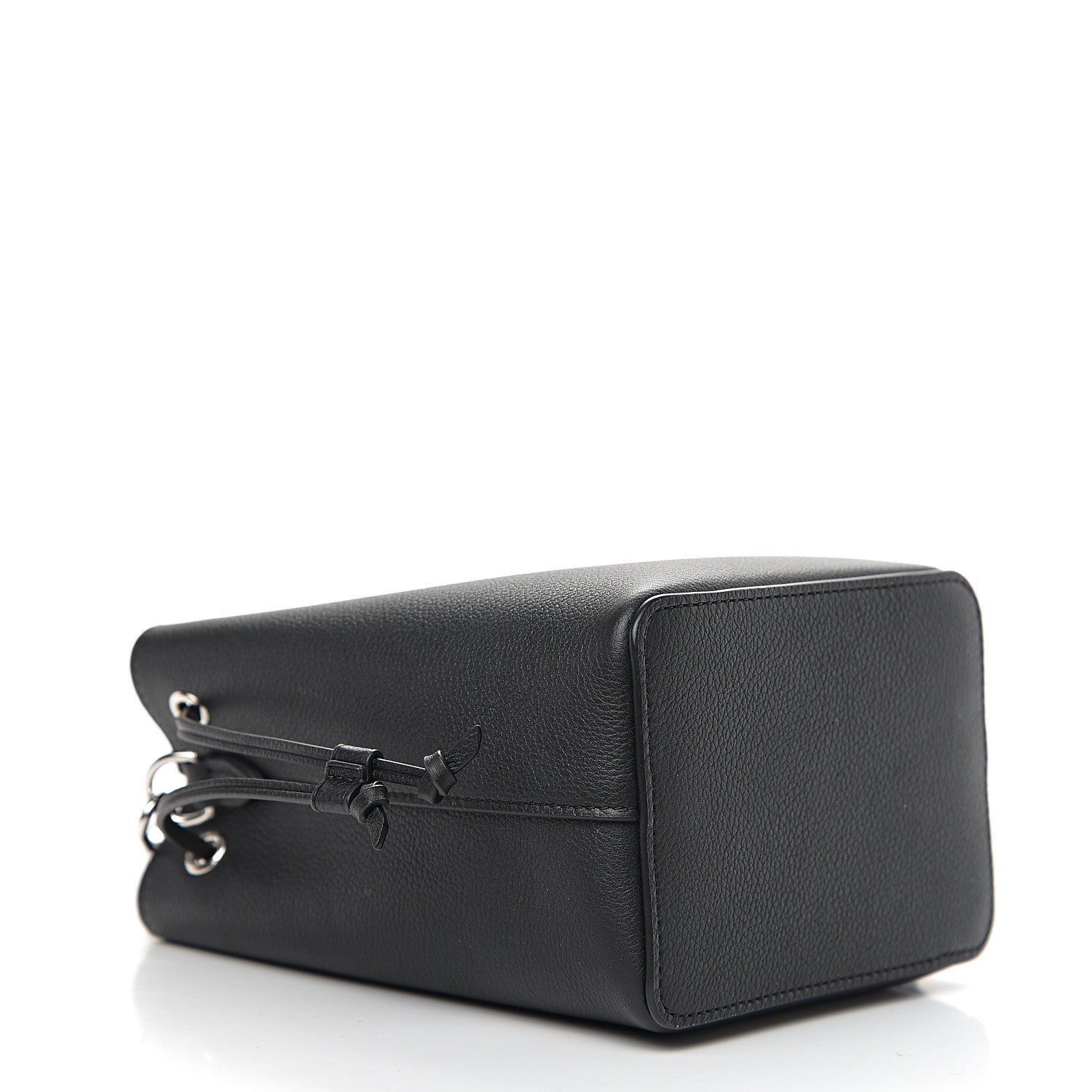 Louis Vuitton Calfskin Nano Lockme Bucket Black 3 of 9