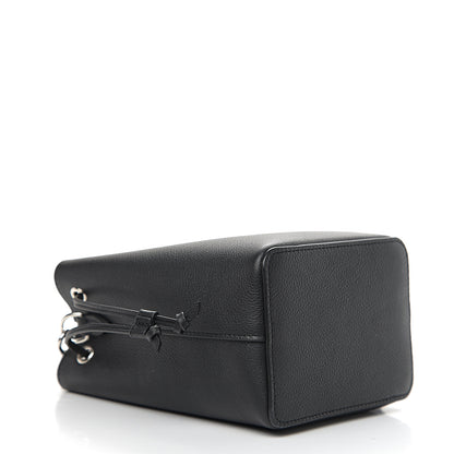 Louis Vuitton Calfskin Nano Lockme Bucket Black 3 of 9