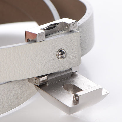 Hermes Swift Medor Infini Bracelet T2 Blanc White Etoupe 4 of 6