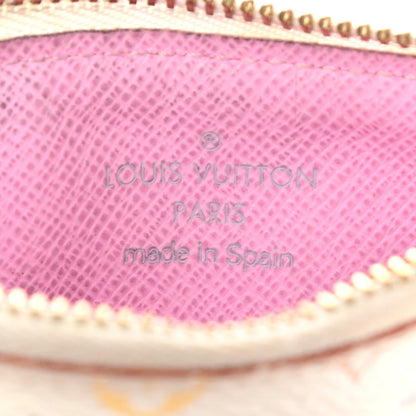 Louis Vuitton Monogram Multicolor Key Pouch White Litchi 6 of 9